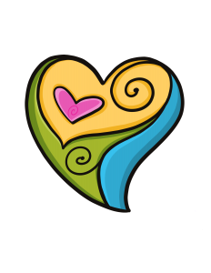 Handmade Heals the World Heart Logo