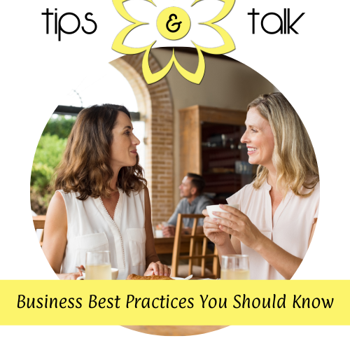 Women sharing business tips